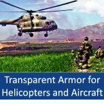 ALON Transparent Armor for Helicopters and aircraft